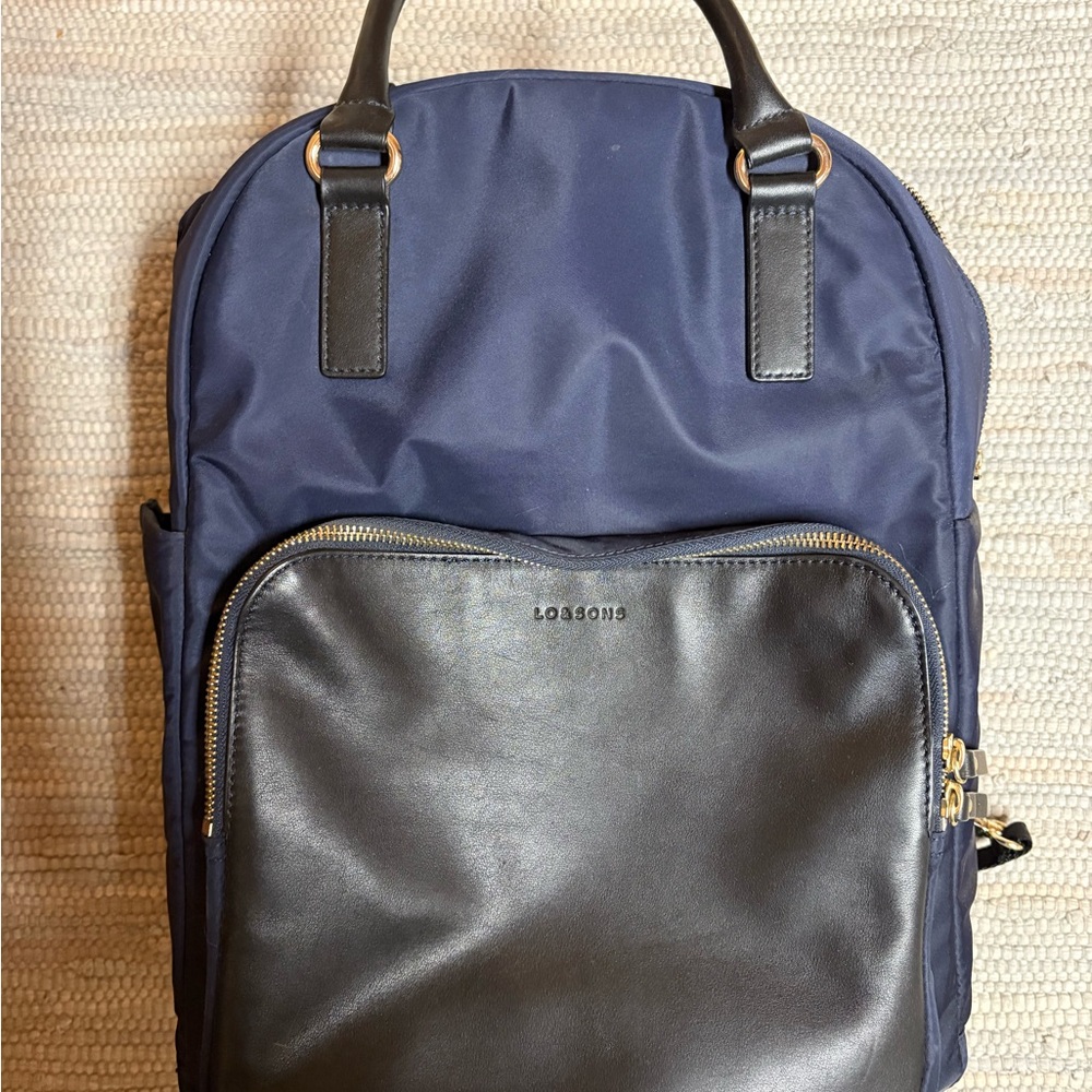 Lo & Sons Navy and Black Rowledge Women’s Backpack